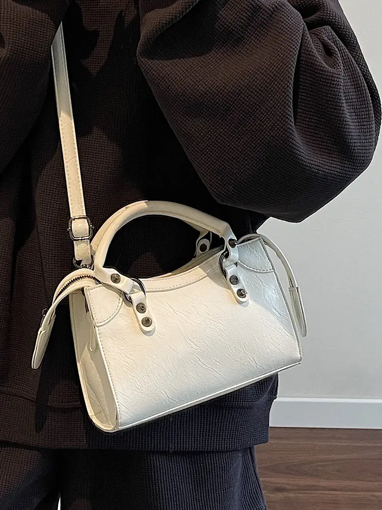 Women's White Crossbody Handbag 2025 Spring Summer