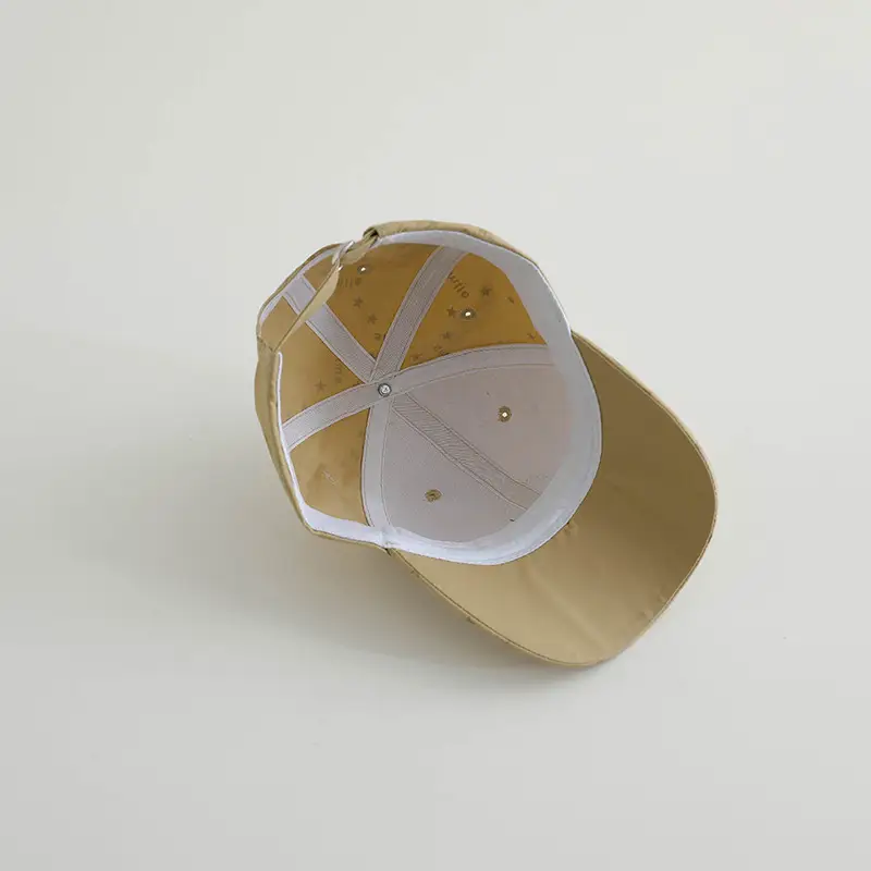 Kids Suncap Korean Style Star Luminous Print Brown - Image 11