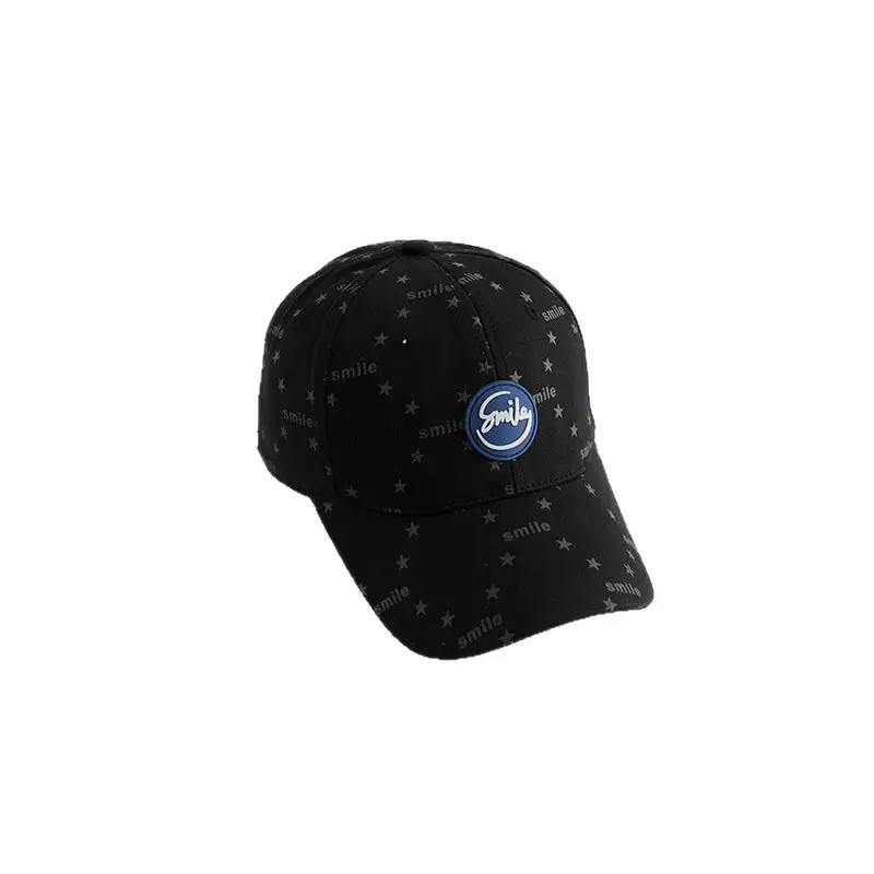 Kids Suncap Korean Style Star Luminous Print Brown - Image 12