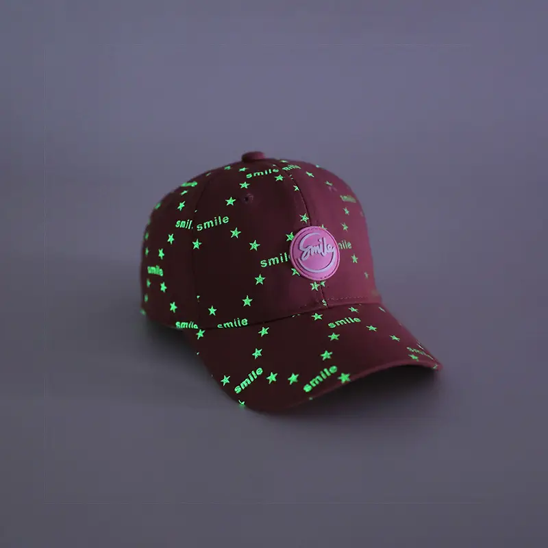Kids Suncap Korean Style Star Luminous Print Brown — feature 2