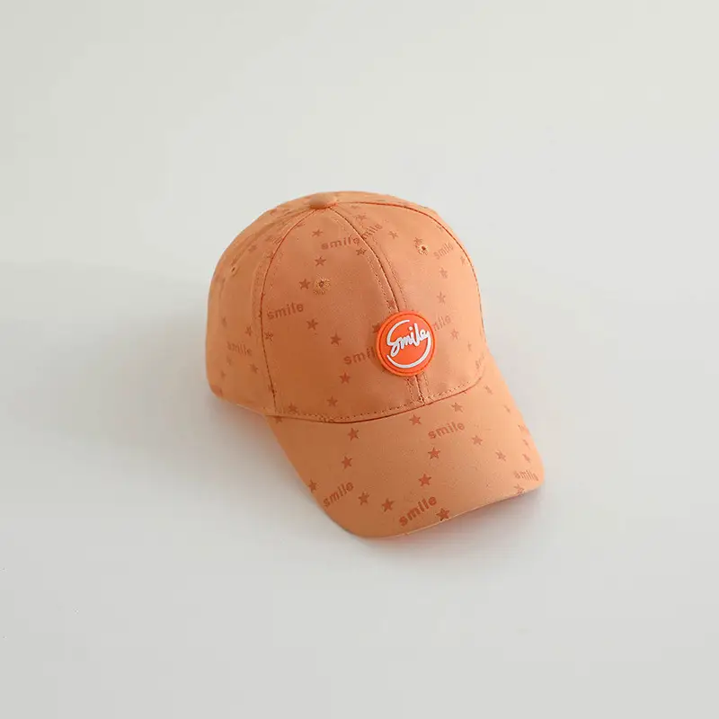 Kids Suncap Korean Style Star Luminous Print Brown — feature 9
