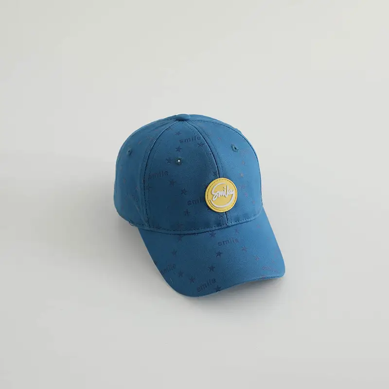 Kids Suncap Korean Style Star Luminous Print Brown - Image 6