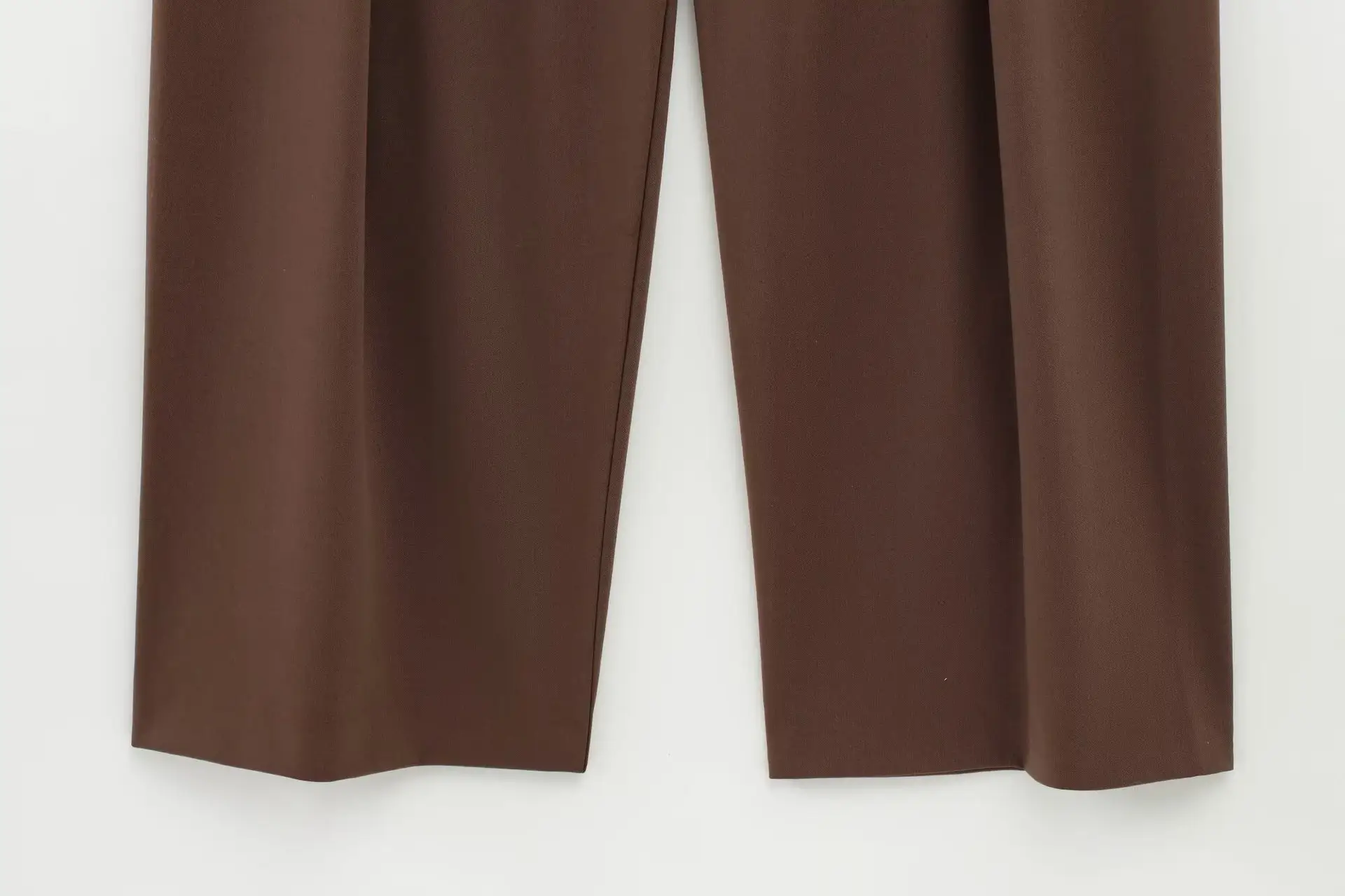 Brown Long Sleeve Belted Casual Pants Set — feature 15