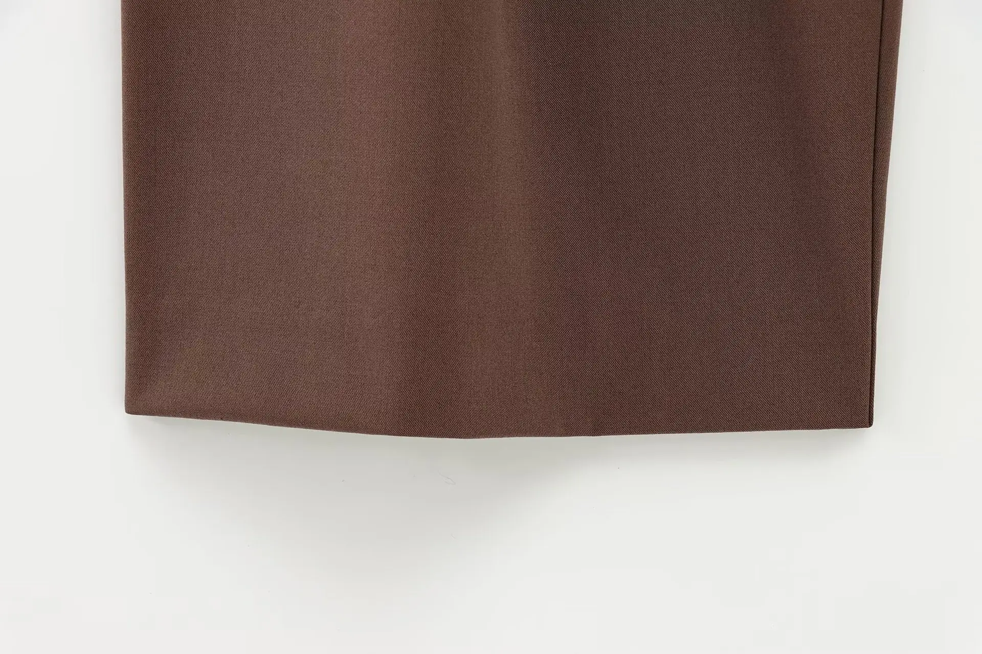 Brown Long Sleeve Belted Casual Pants Set — feature 16