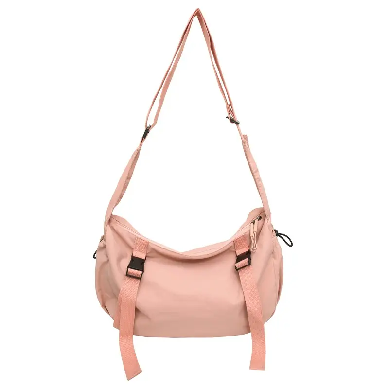 Pink Korean Style Shoulder Bag 2025 Trendy Large Capacity Sports Satchel Design - Image 2