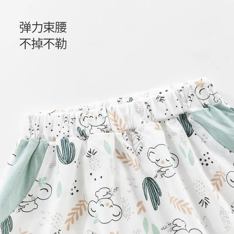 Baby Cotton Cactus Shorts Set Summer Thin Boys - Image 5