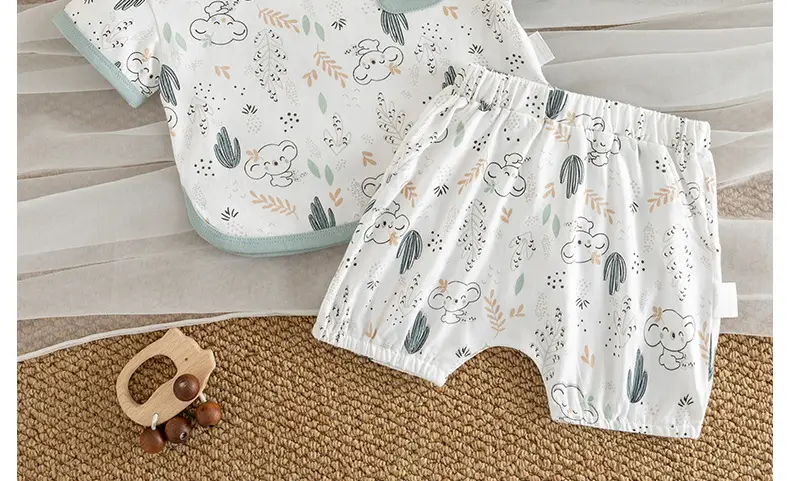 Baby Cotton Cactus Shorts Set Summer Thin Boys — feature 17