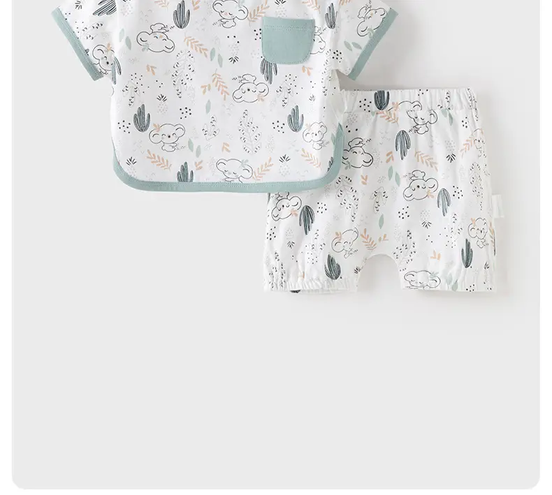 Baby Cotton Cactus Shorts Set Summer Thin Boys — feature 2