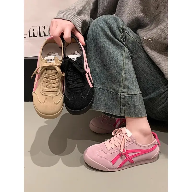 Pink Lace German Training Shoes 2025 Spring New