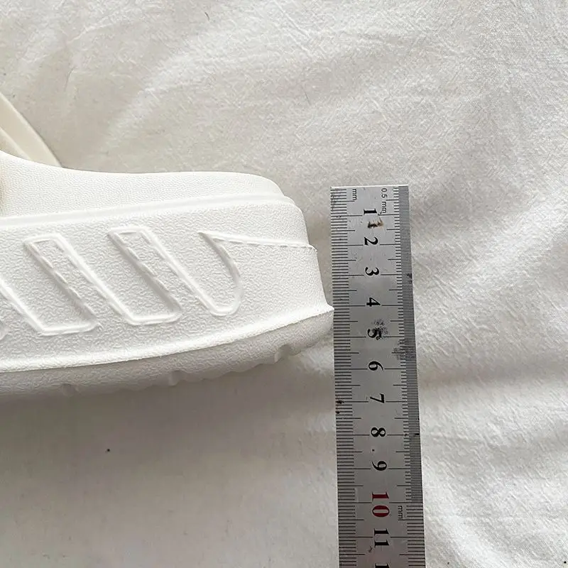 Women's White Rose Puppy Hole Sandals Thick Soled Non Slip — feature 49