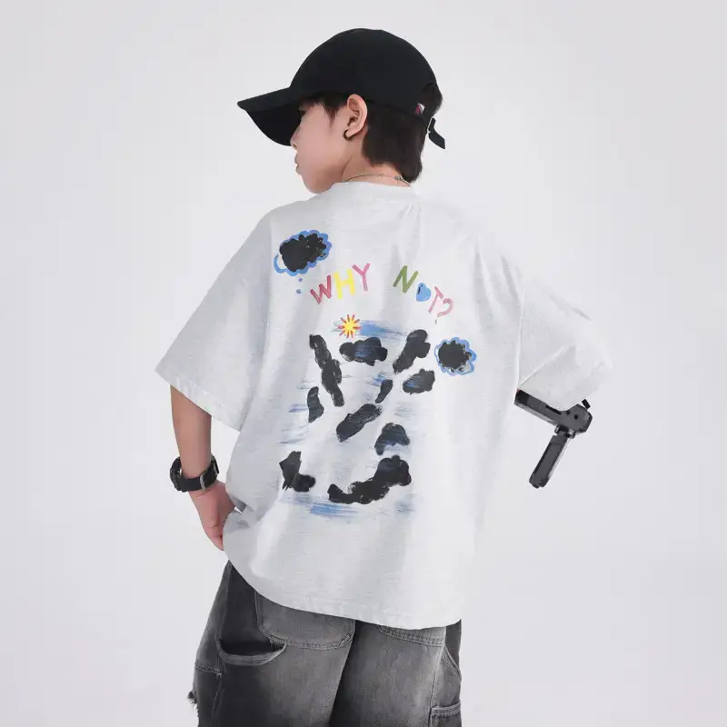 Boys Korean Style Loose T-Shirt 2026