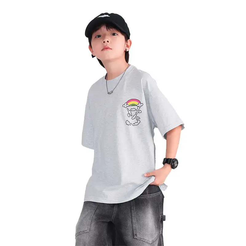 Boys Korean Style Loose T-Shirt 2026