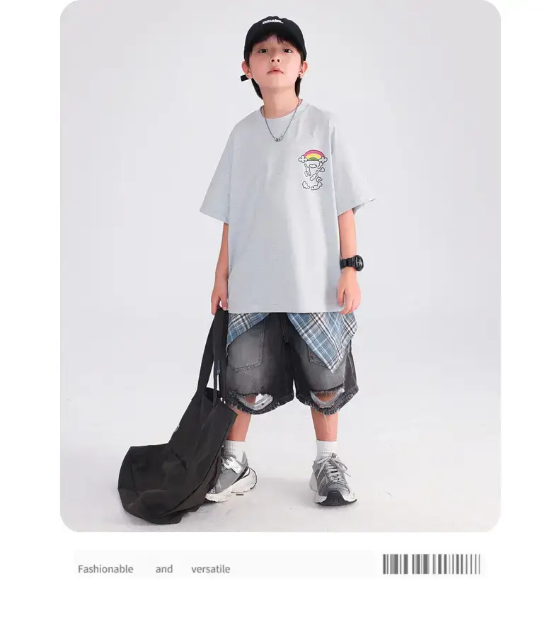 Boys Korean Style Loose T-Shirt 2026 — feature 10