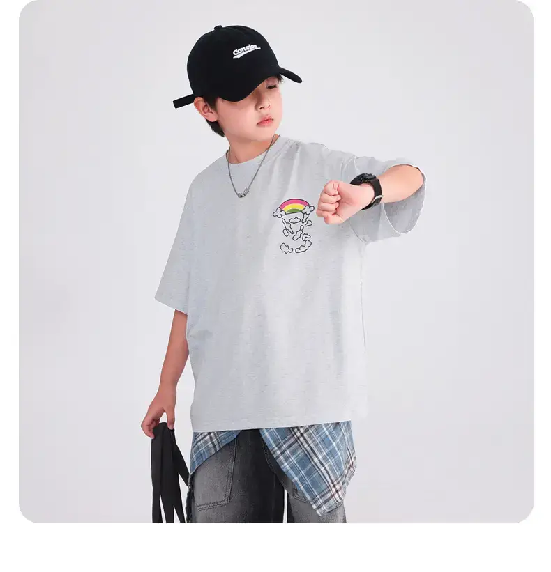 Boys Korean Style Loose T-Shirt 2026 — feature 13