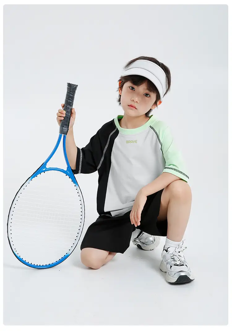 Kids Short Sleeve T-Shirt Quick Dry Pure Cotton Summer Wear — feature 14