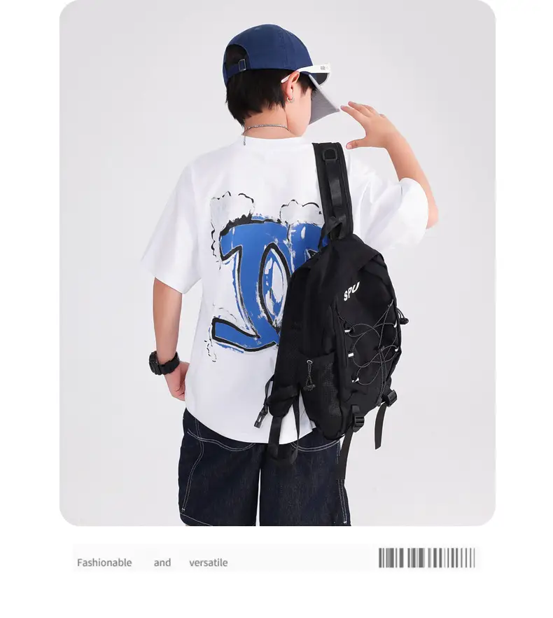 Boys White Korean Style Airflow T-Shirt 2026 — feature 10