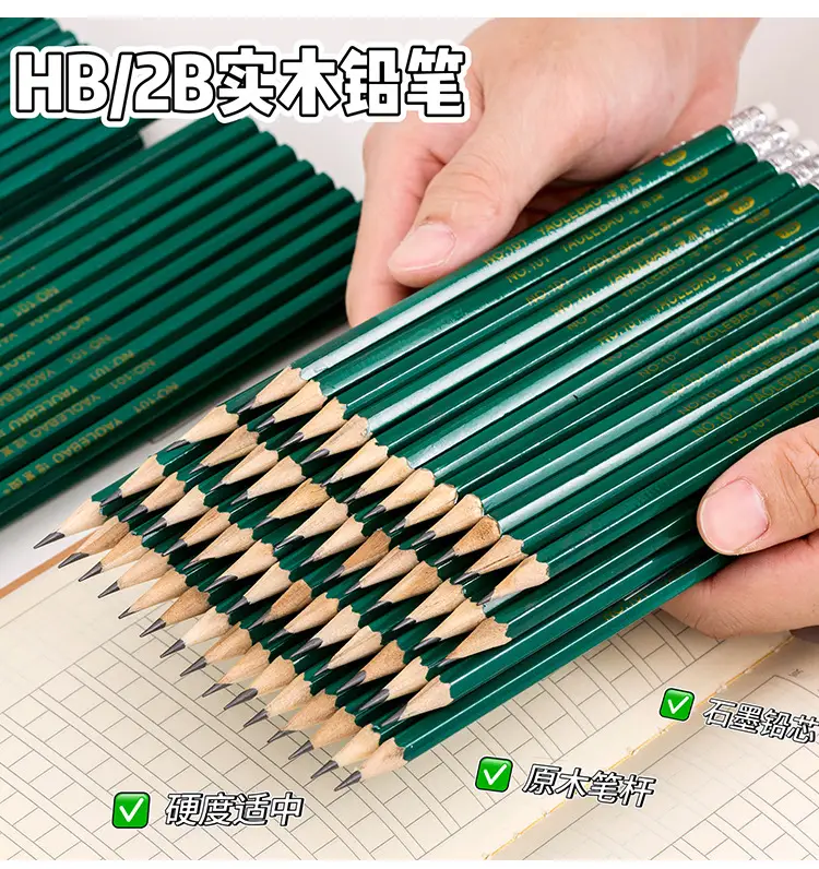 Hexagonal Green Pencil Hb Daily Writing Primary School Students Writing and Drawing Stationery Kidsren's Sketch Drawing Pencil Wholesale — feature 4
