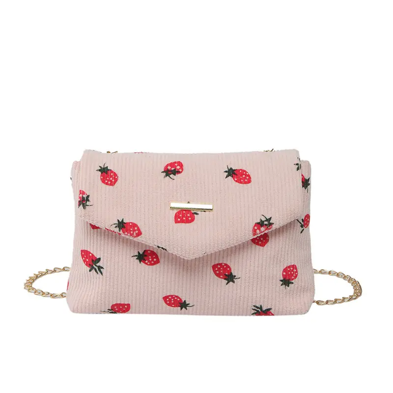 2025 New Bow Chain Corduroy Shoulder Bag - Image 11