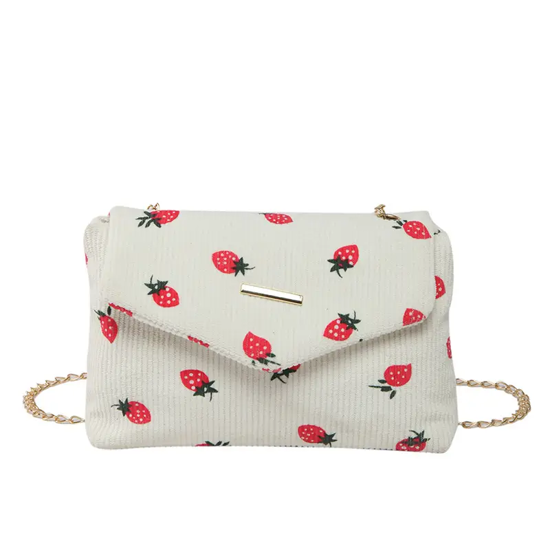 2025 New Bow Chain Corduroy Shoulder Bag - Image 3