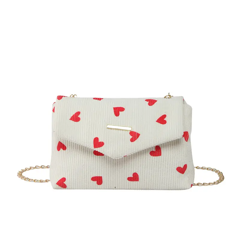2025 New Bow Chain Corduroy Shoulder Bag - Image 5