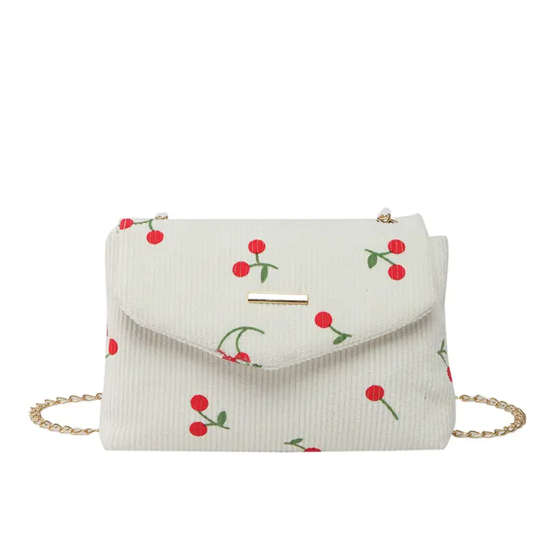 2025 New Bow Chain Corduroy Shoulder Bag - Image 6