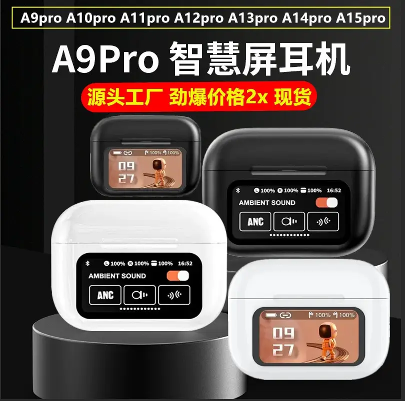 2025 A9PRO Noise Reduction Bluetooth Headset with Long Battery Life