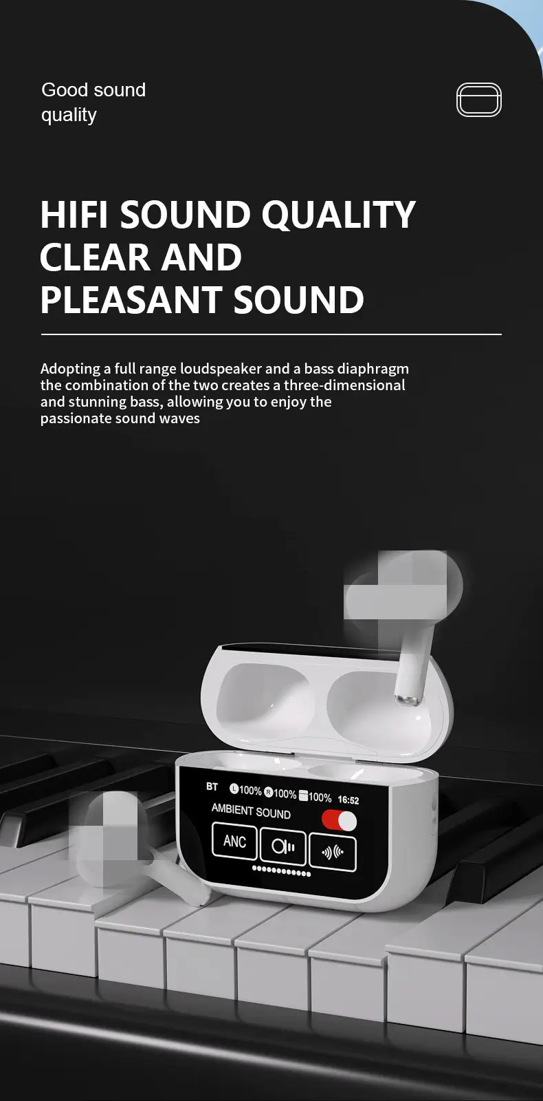 2025 A9PRO Noise Reduction Bluetooth Headset with Long Battery Life — feature 9