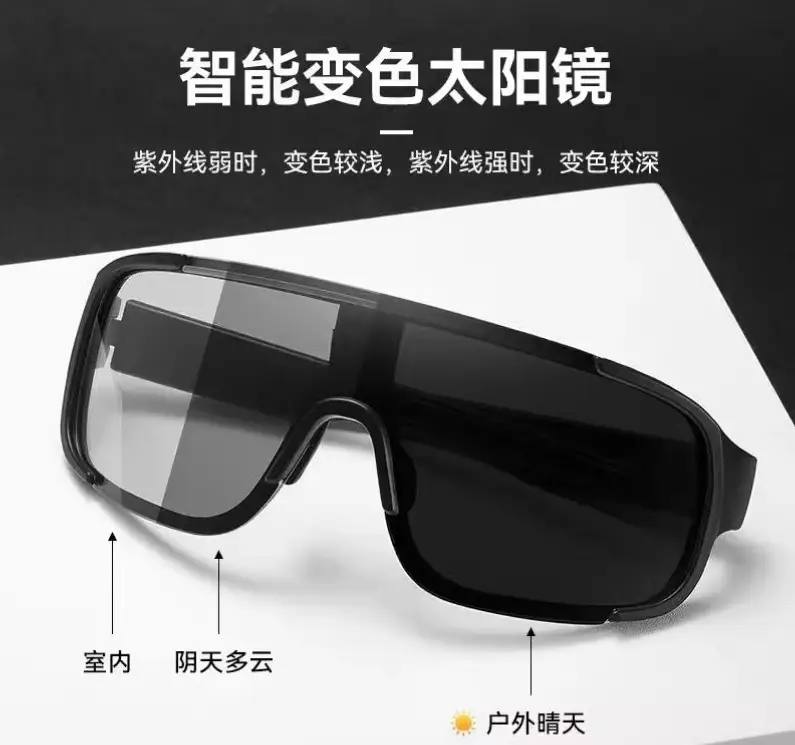 Outdoor Windproof Sunglasses with Color Change & Large Frame - Image 7