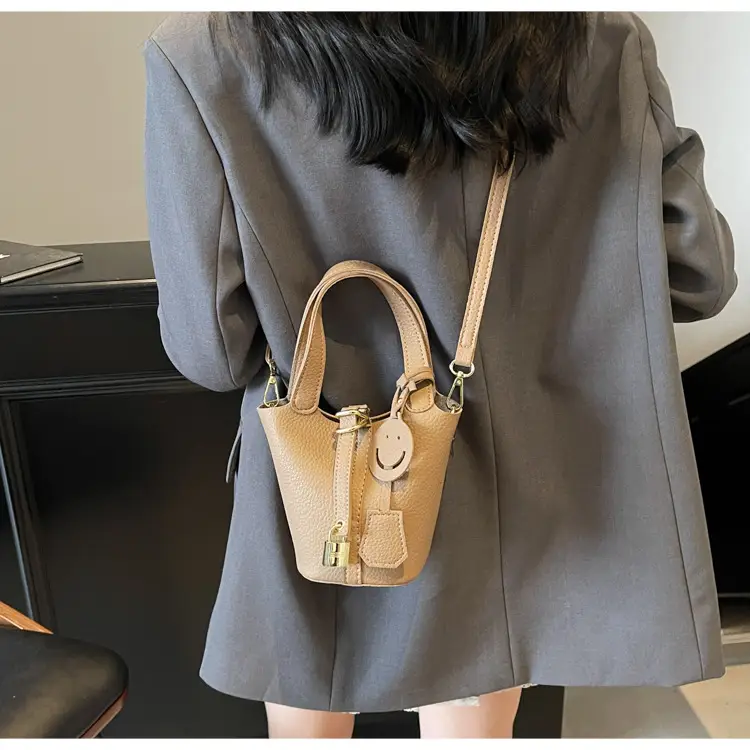 Women's 2-Piece PU Leather Shoulder Satchel Bags Cream Gold — feature 23