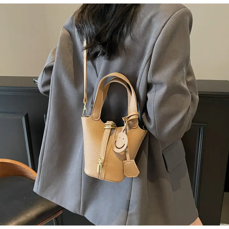 Women's 2-Piece PU Leather Shoulder Satchel Bags Cream Gold — feature 24