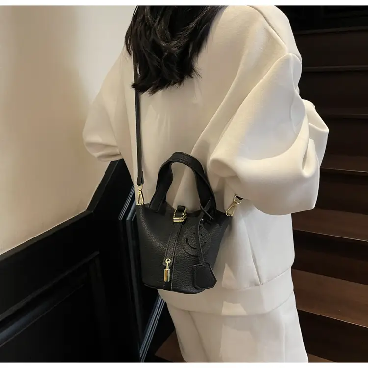 Women's 2-Piece PU Leather Shoulder Satchel Bags Cream Gold — feature 31