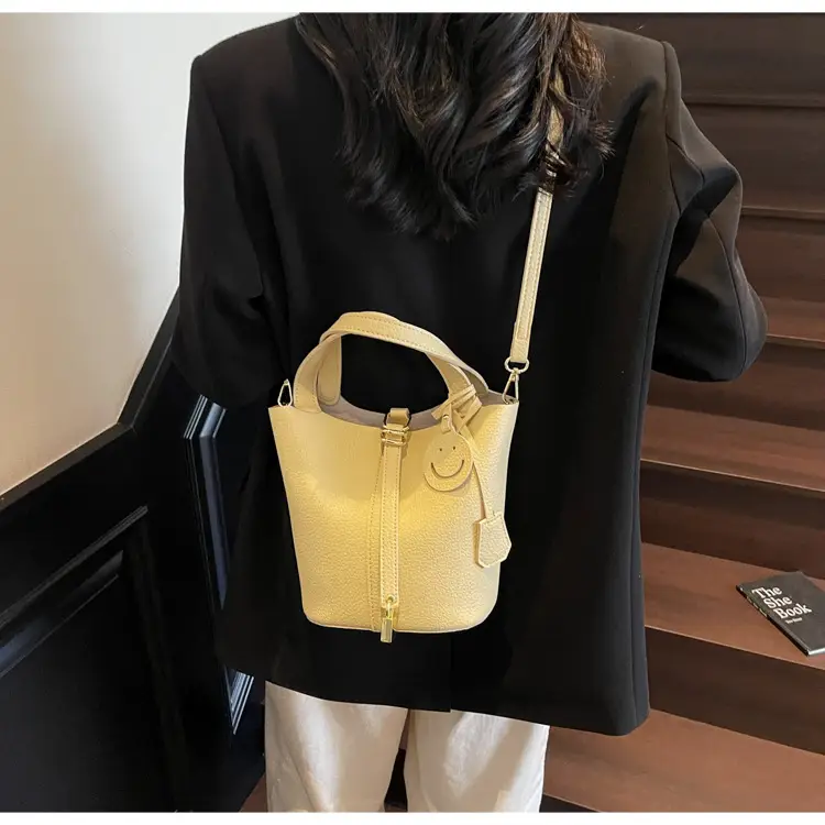 Women's 2-Piece PU Leather Shoulder Satchel Bags Cream Gold — feature 44