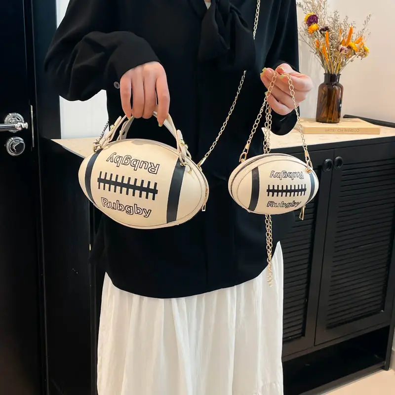 Rugby Patch Bag Set for Women Blue Retro Fashion - Image 14