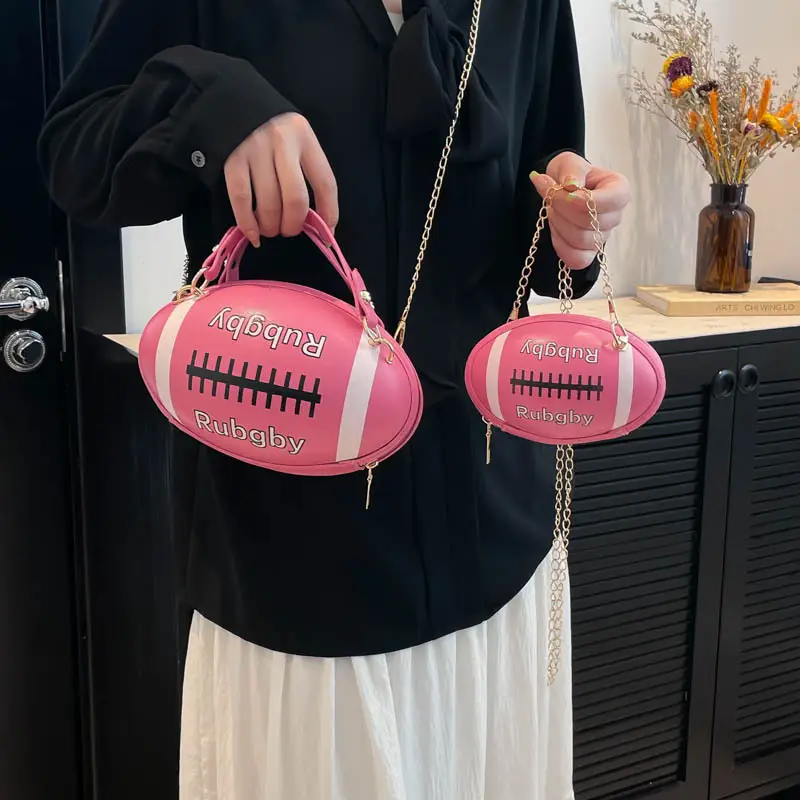 Rugby Patch Bag Set for Women Blue Retro Fashion - Image 15