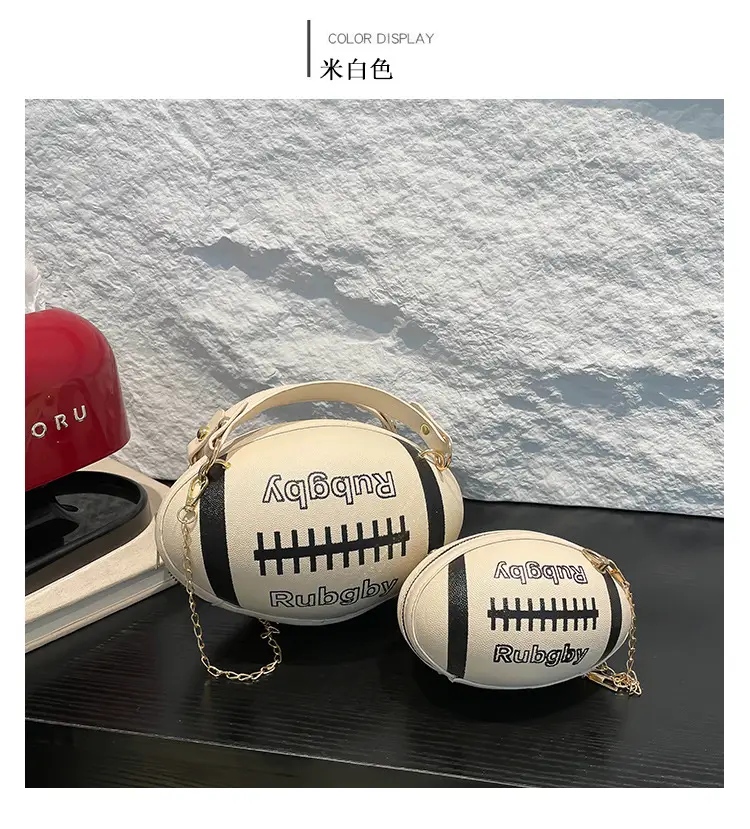 Rugby Patch Bag Set for Women Blue Retro Fashion — feature 13