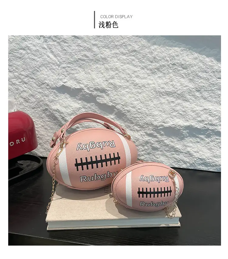 Rugby Patch Bag Set for Women Blue Retro Fashion — feature 15