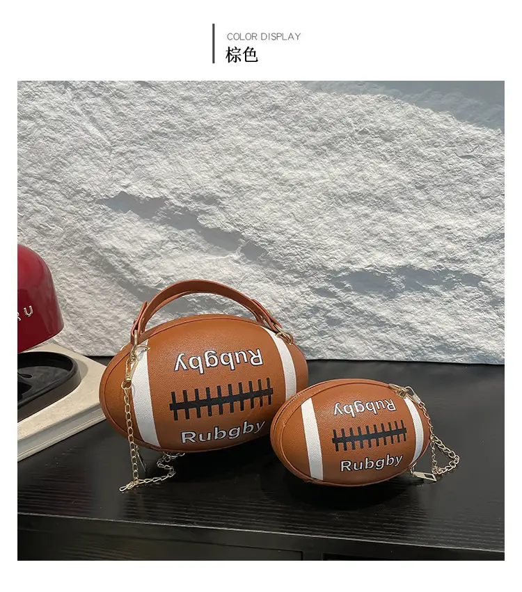 Rugby Patch Bag Set for Women Blue Retro Fashion — feature 16