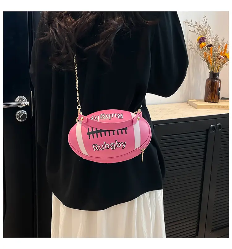 Rugby Patch Bag Set for Women Blue Retro Fashion — feature 23