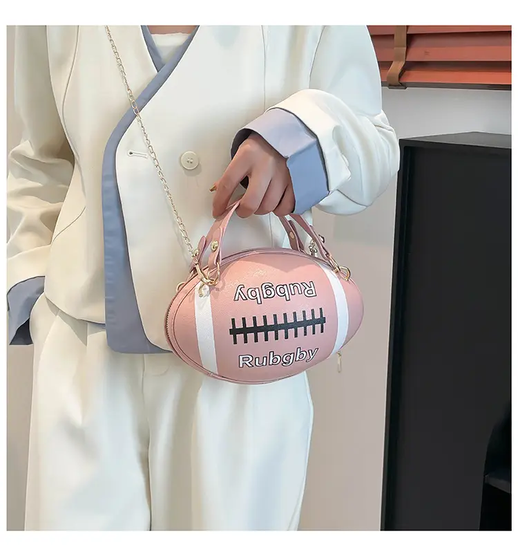 Rugby Patch Bag Set for Women Blue Retro Fashion — feature 27
