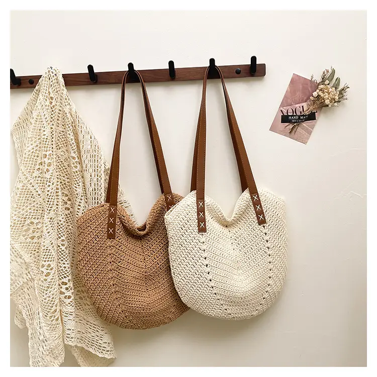 Straw Bag Large Capacity Summer Shoulder Bag — feature 13