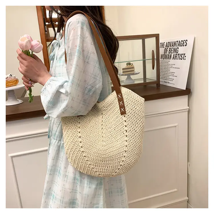 Straw Bag Large Capacity Summer Shoulder Bag — feature 14