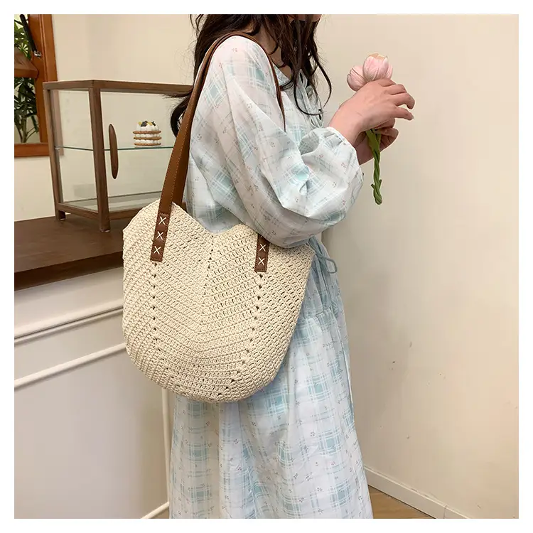 Straw Bag Large Capacity Summer Shoulder Bag — feature 15