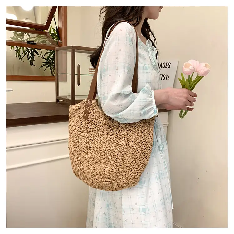 Straw Bag Large Capacity Summer Shoulder Bag — feature 16