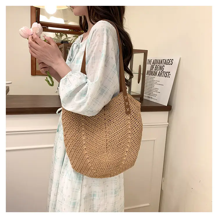 Straw Bag Large Capacity Summer Shoulder Bag — feature 17