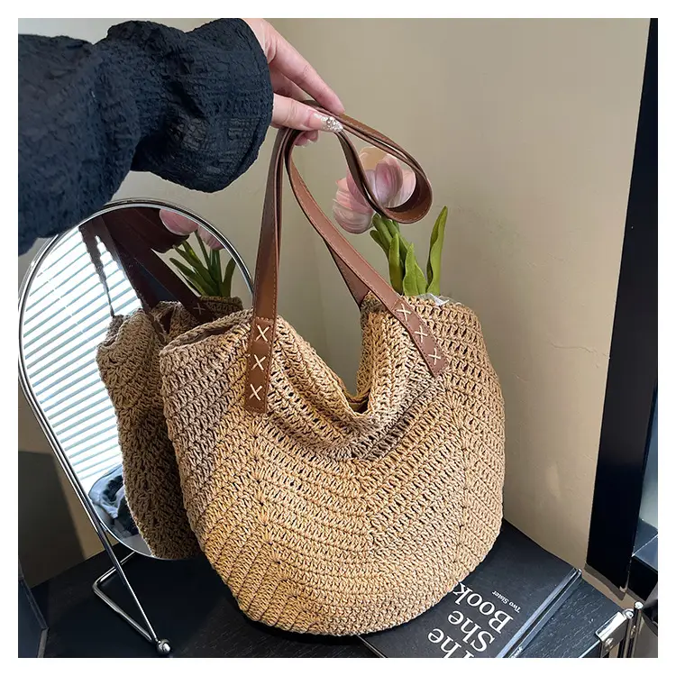 Straw Bag Large Capacity Summer Shoulder Bag — feature 18