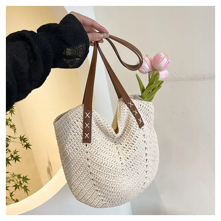 Straw Bag Large Capacity Summer Shoulder Bag — feature 19
