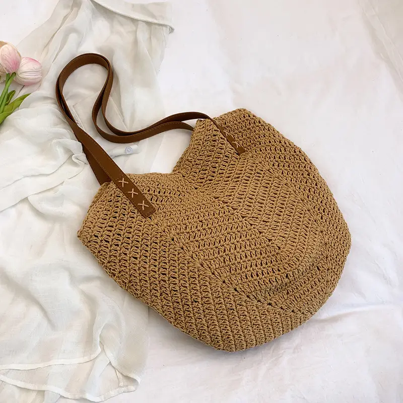 Straw Bag Large Capacity Summer Shoulder Bag - Image 2
