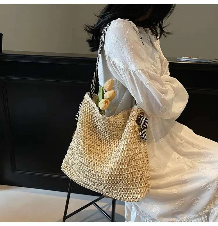 Crossbody Straw Woven Bag Large Capacity 2026 — feature 13
