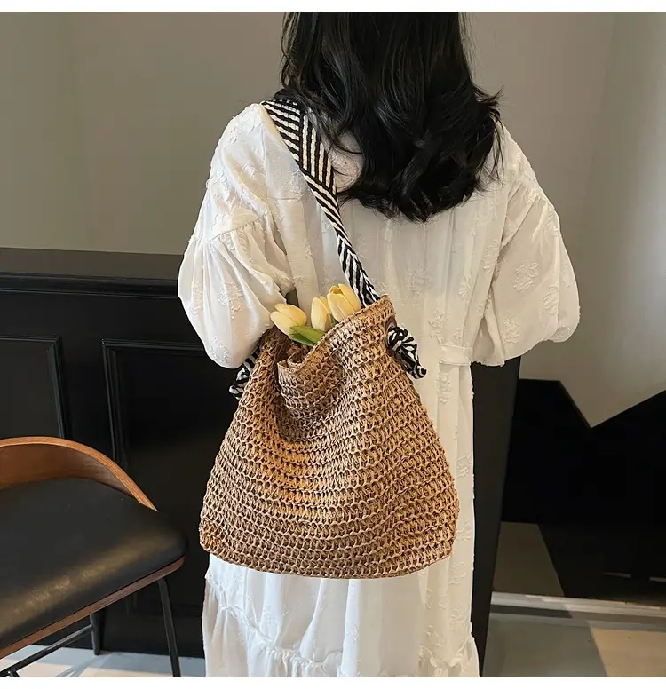 Crossbody Straw Woven Bag Large Capacity 2026 — feature 9