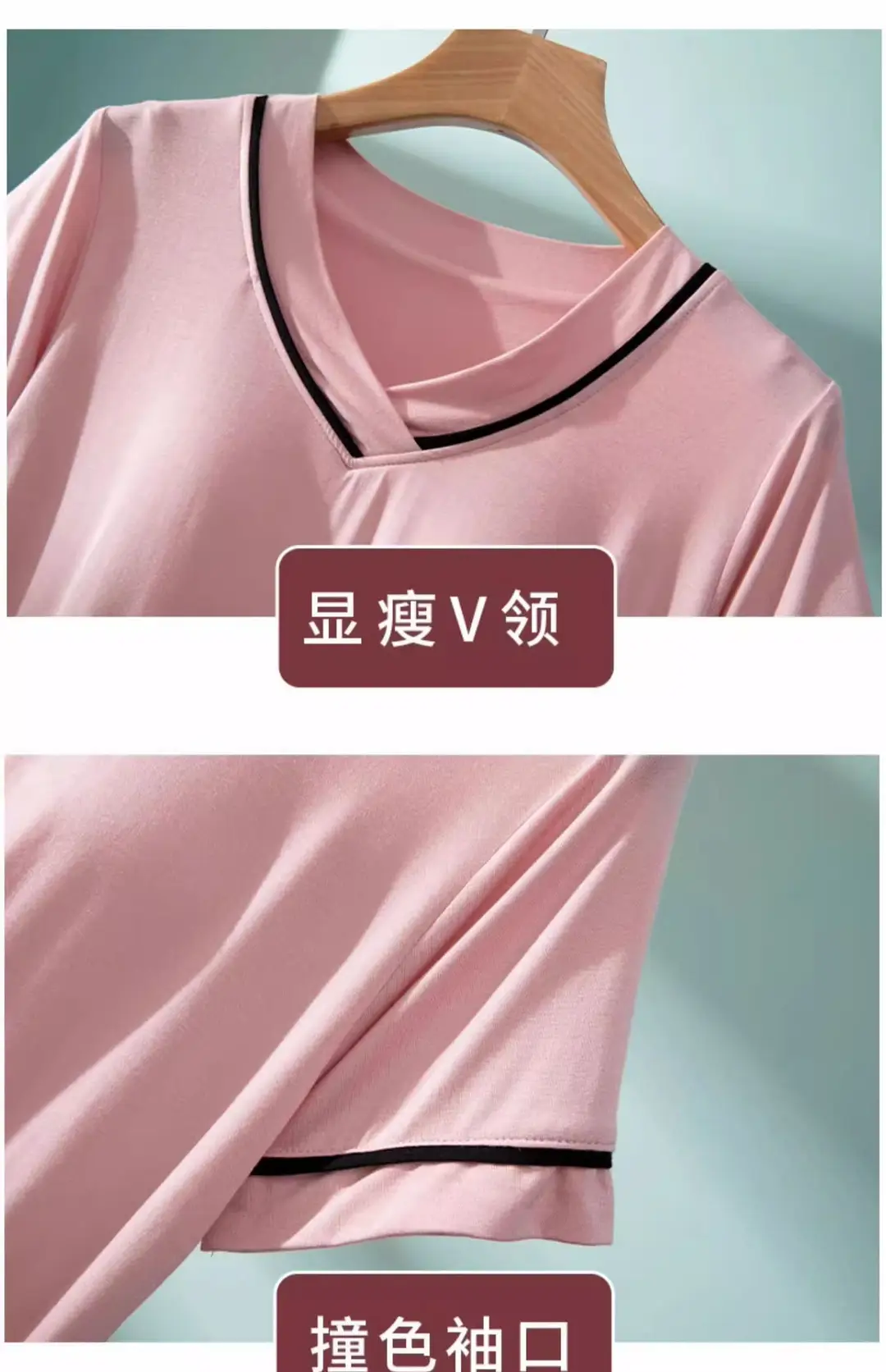 Modal Short-Sleeved Nightgown for Women, Summer Thin Style with Chest Pad, Dress, 2026 New Maternity Pajamas, Loungewear — feature 26